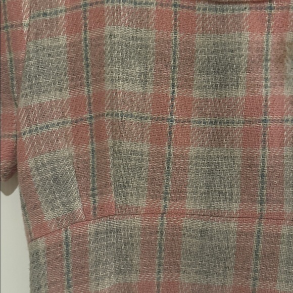 Stefanel Pink and Gray Plaid Mini Dress - Picture 5 of 8